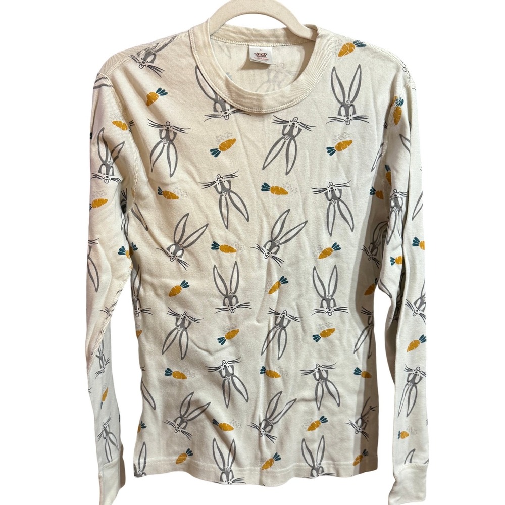 Hanna Andersson Looney Tunes Bugs Bunny Organic Cotton Thermal Top Cream Small